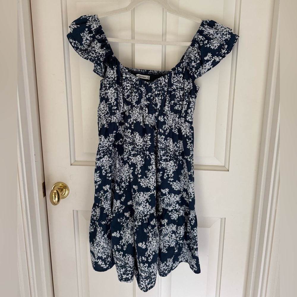 Abercrombie & Fitch Navy and White Floral Dress